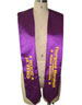 graduation sash with embroidery 